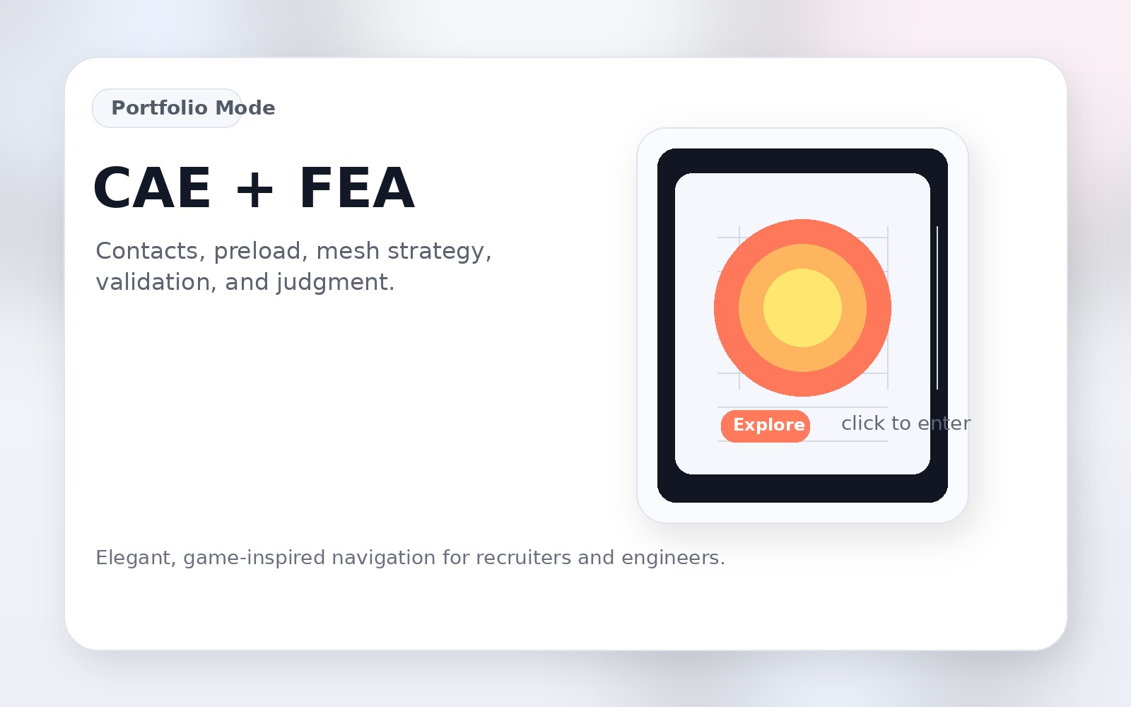 CAE and FEA section preview